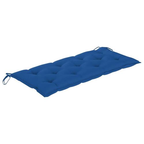 Havebænk med hynde 120 cm bambus