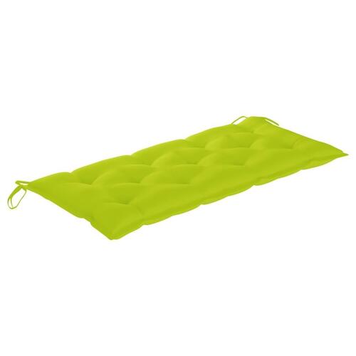 Havebænk med hynde 120 cm bambus