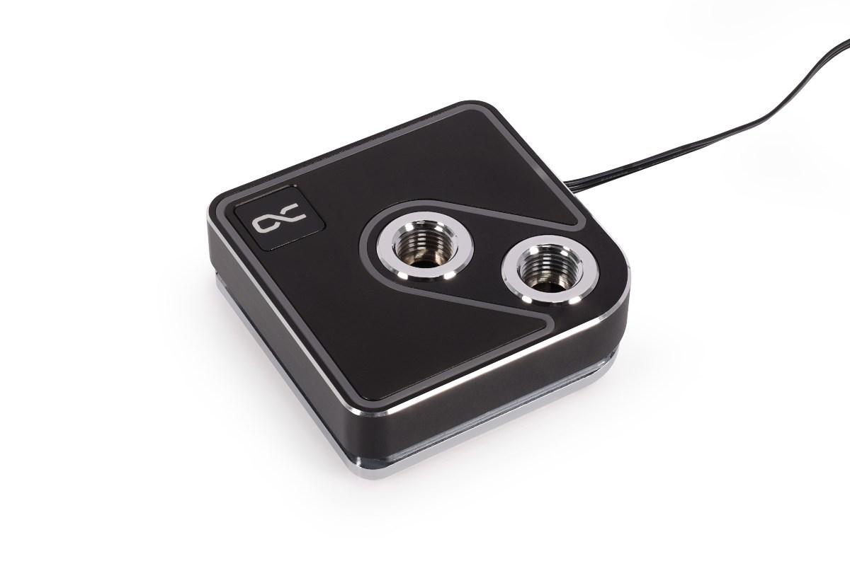 Vandblok til CPU – Alphacool 13446, sort, 1/4" gevind billede