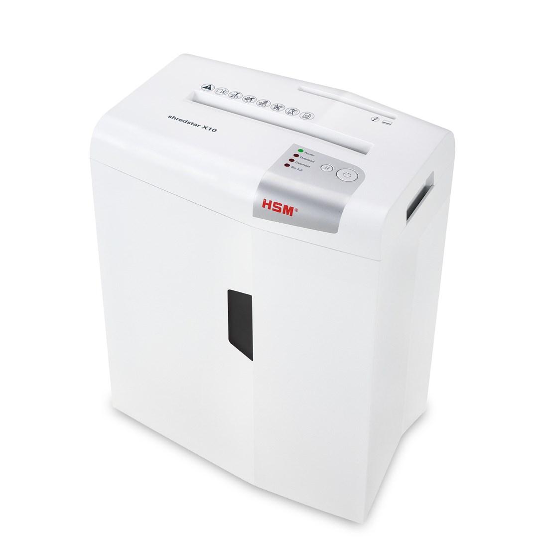 Makulator HSM shredstar X10, partikel 4,5 × 30 mm med separat CD-skæring