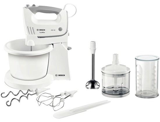 Håndmixer med stativ - Bosch MFQ36490, 450 W, hvid