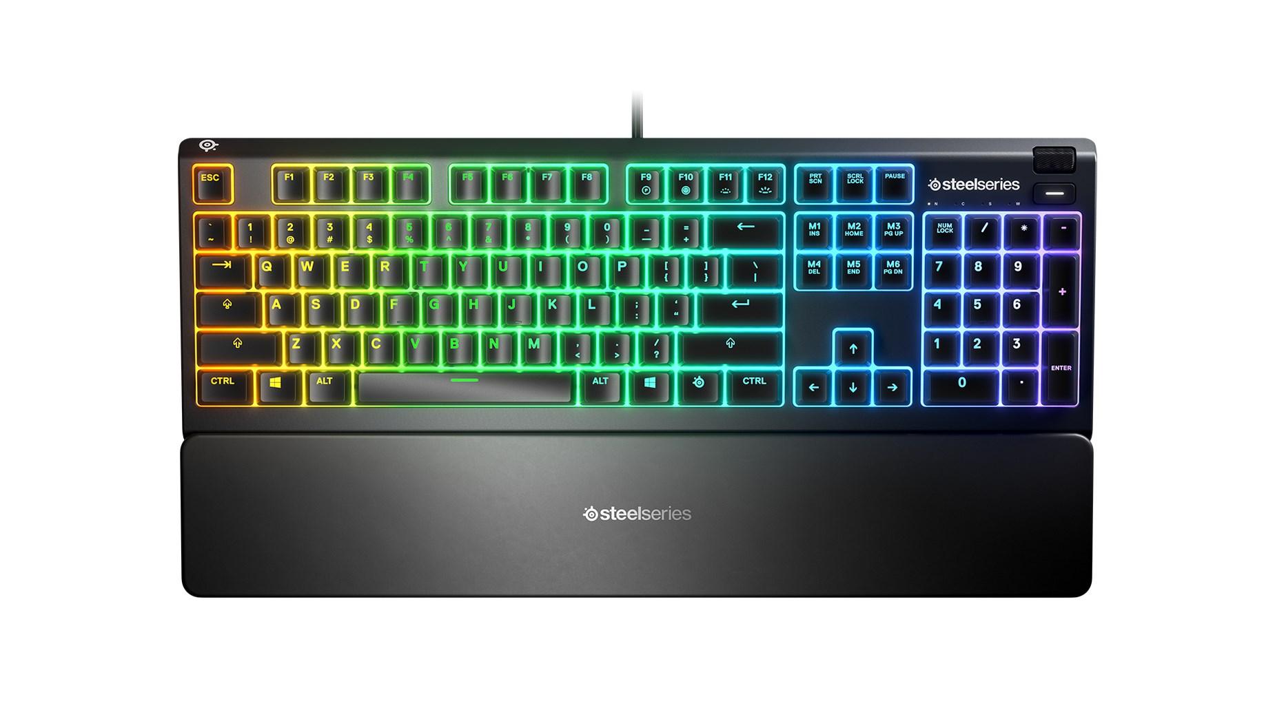 Gaming tastatur SteelSeries Apex 3 – fuld størrelse, kablet, sort (US layout) billede