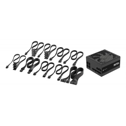 Strømforsyning Corsair RM750x - 750 W ATX, fuldt modulær, sort