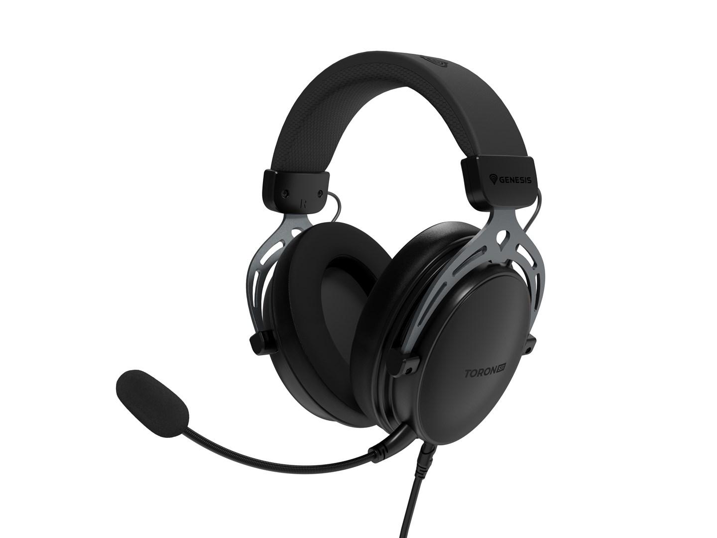 Gaming headset GENESIS Toron 531 - kablet, headband, sort billede