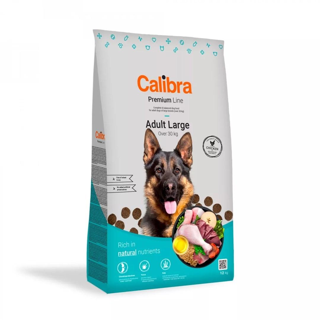 Hundefoder tørfoder Calibra Adult Large kylling 12 kg billede
