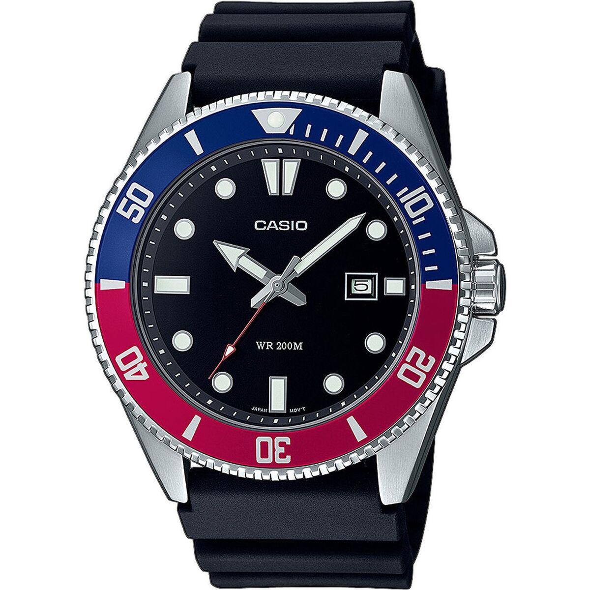 Herreur Casio MDV-107-1A3VEF - Sort armbåndsur Ø 44 mm billede