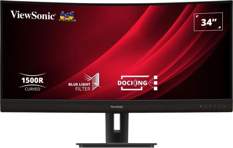 SkÃ¦rm 34" ViewSonic VG3456C buet UWQHD 100 Hz - sort billede