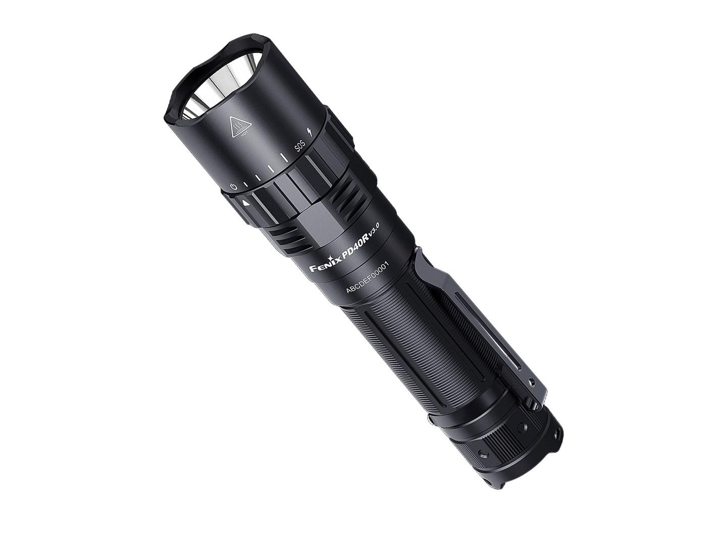 Lommelygte Fenix PD40R V3.0 - sort LED håndlygte billede