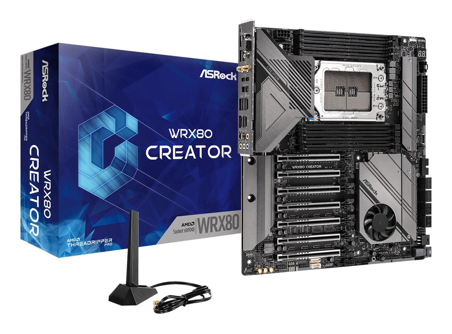 Bundkort Asrock WRX80 Creator R2.0 - AMD WRX80, Socket sWRX8, E-ATX billede