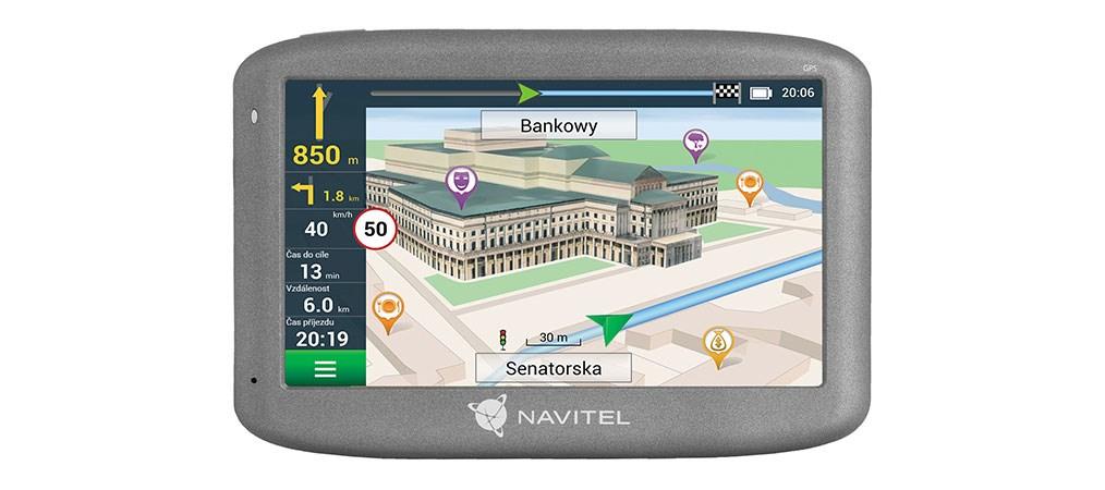 GPS navigator - Navitel E505 Magnetic 5" TFT, sort billede