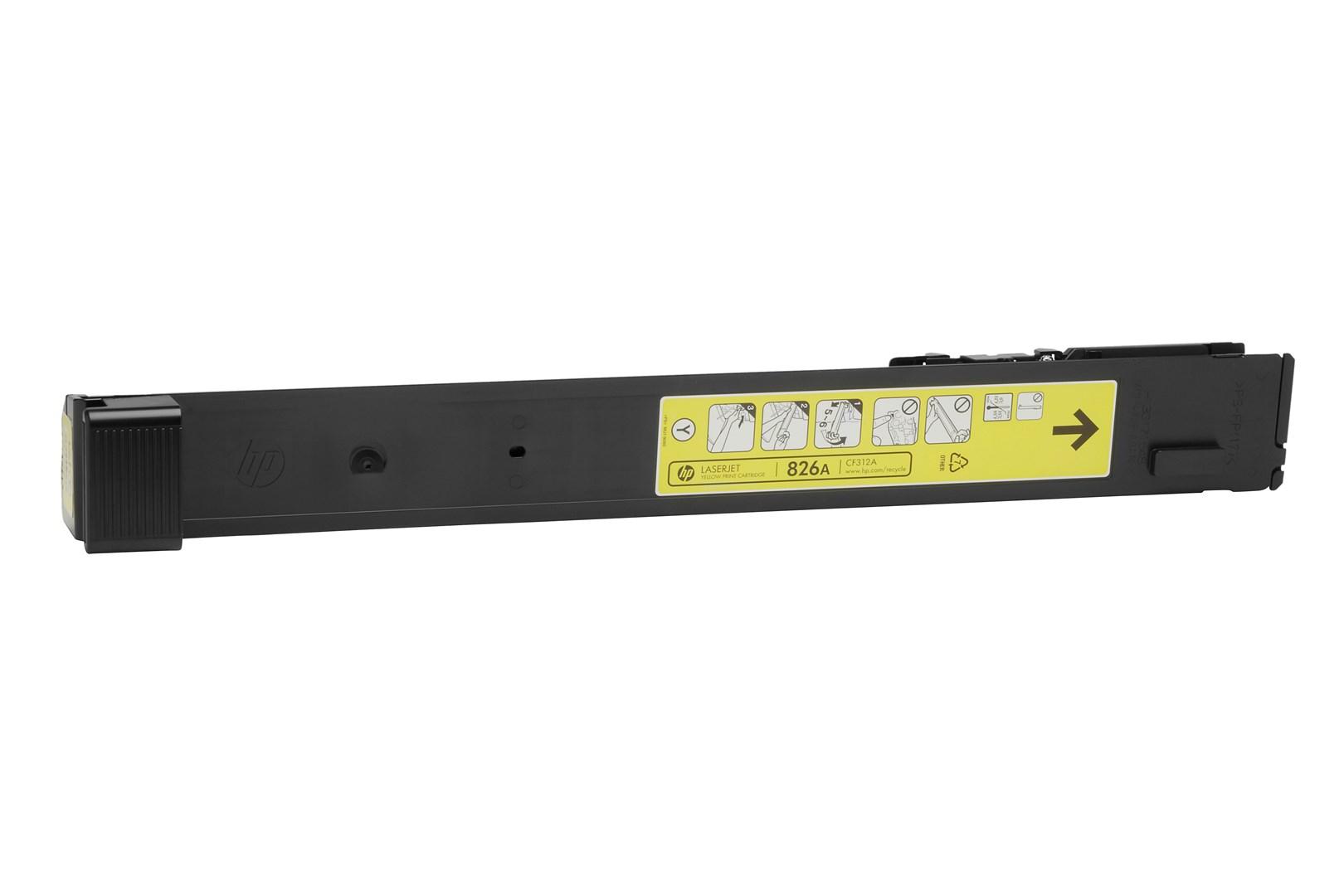 Toner til laserprinter HP 826A gul - original billede