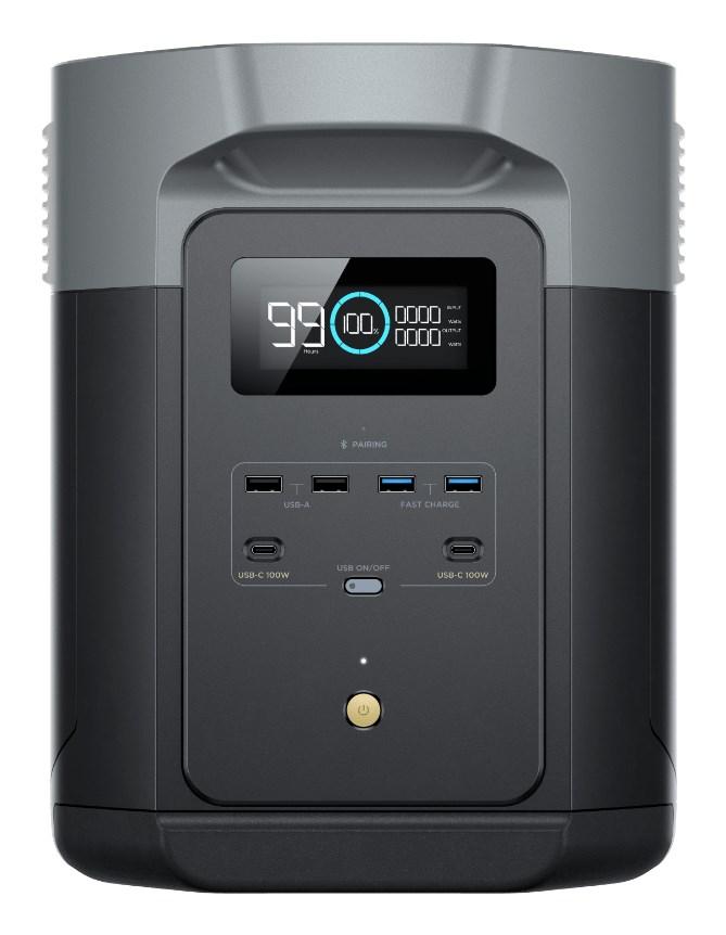 Bærbar powerstation ECOFLOW Delta 2 Max - 2.048 Wh, 2.400 W