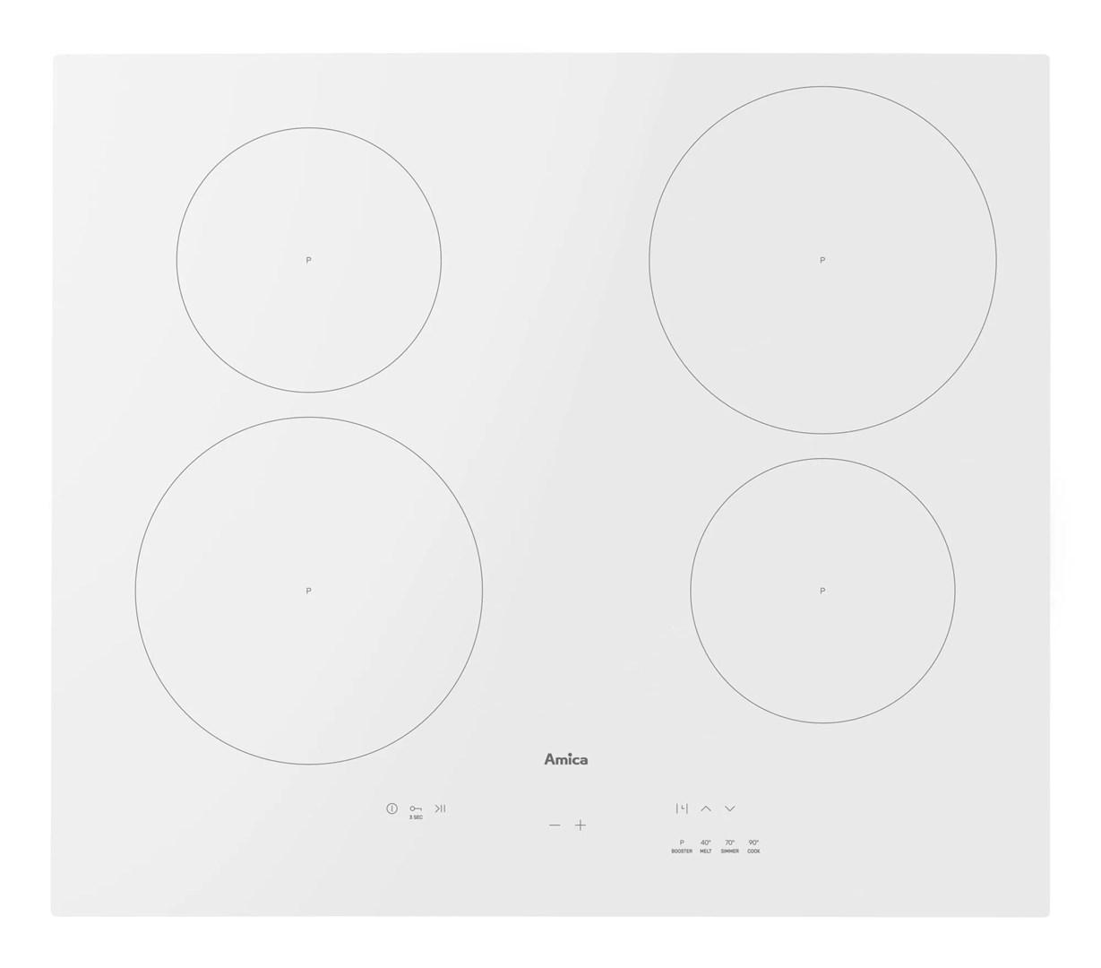Induktionskogeplade Amica PIDH6140PHTUN 3.0 - hvid, 60 cm billede