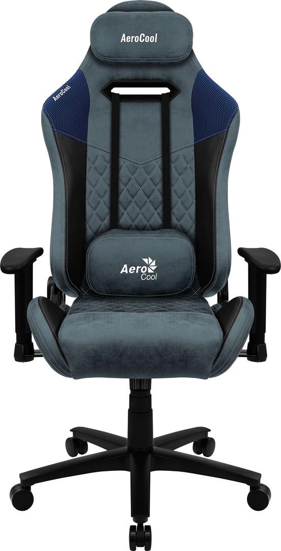 Gamerstol Aerocool DUKE AeroSuede - sort/blå billede