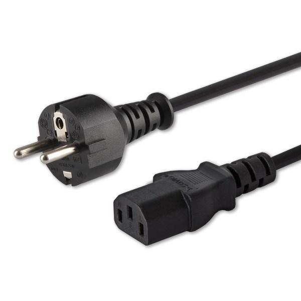 Strømkabel Schuko til IEC C13 1,8 m – Savio CL-138 billede