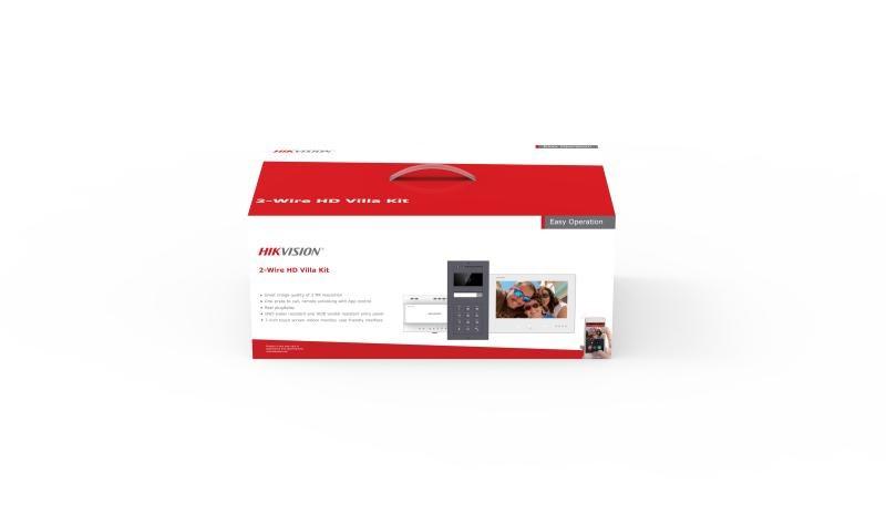 Dørtelefon med video – Hikvision DS-KIS704EY-ACW2 billede