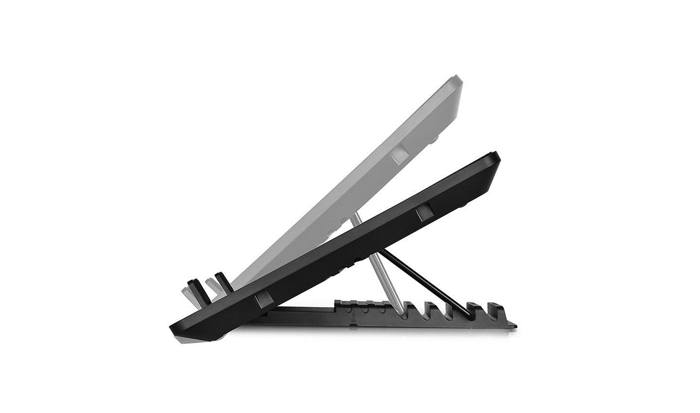 Laptop køleholder DeepCool U PAL 15,6" - 2 blæsere, sort billede