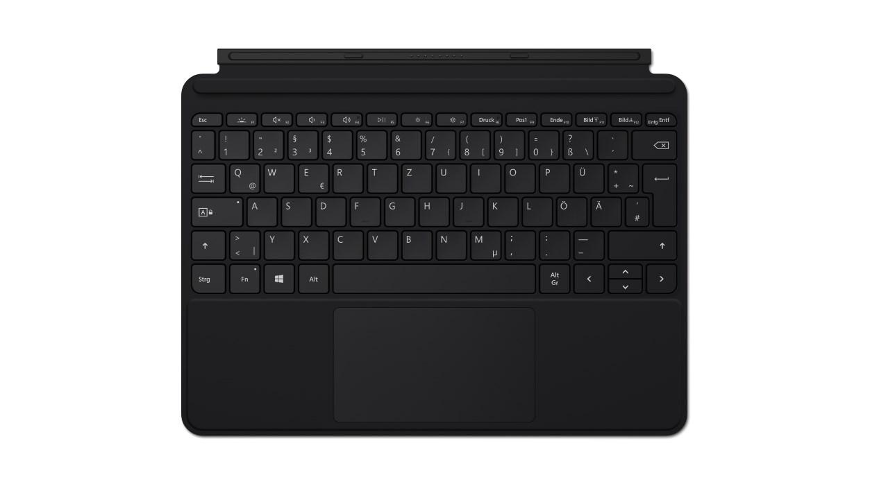 Tablet tastaturcover Microsoft Surface Go Type Cover – QWERTZ tysk, sort billede
