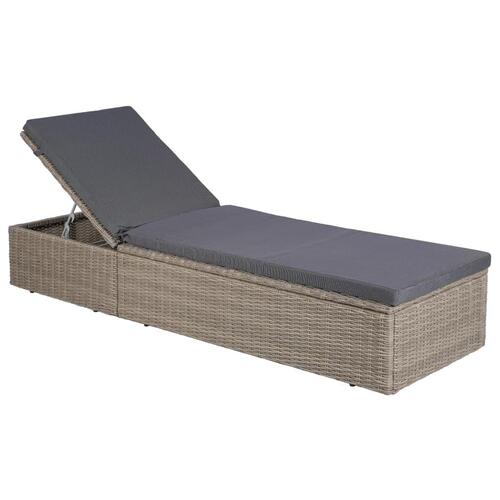 Udendørs spisebordssæt 9 dele polyrattan brun