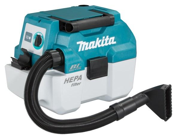 Industristøvsuger Makita DVC750LZX1 - våd/tør, 7,5 l, blå/hvid