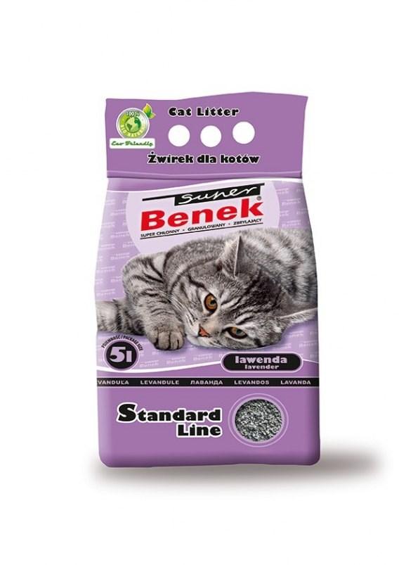 Kattegrus klumpende - Super Benek Standard Lavendel 5 l billede