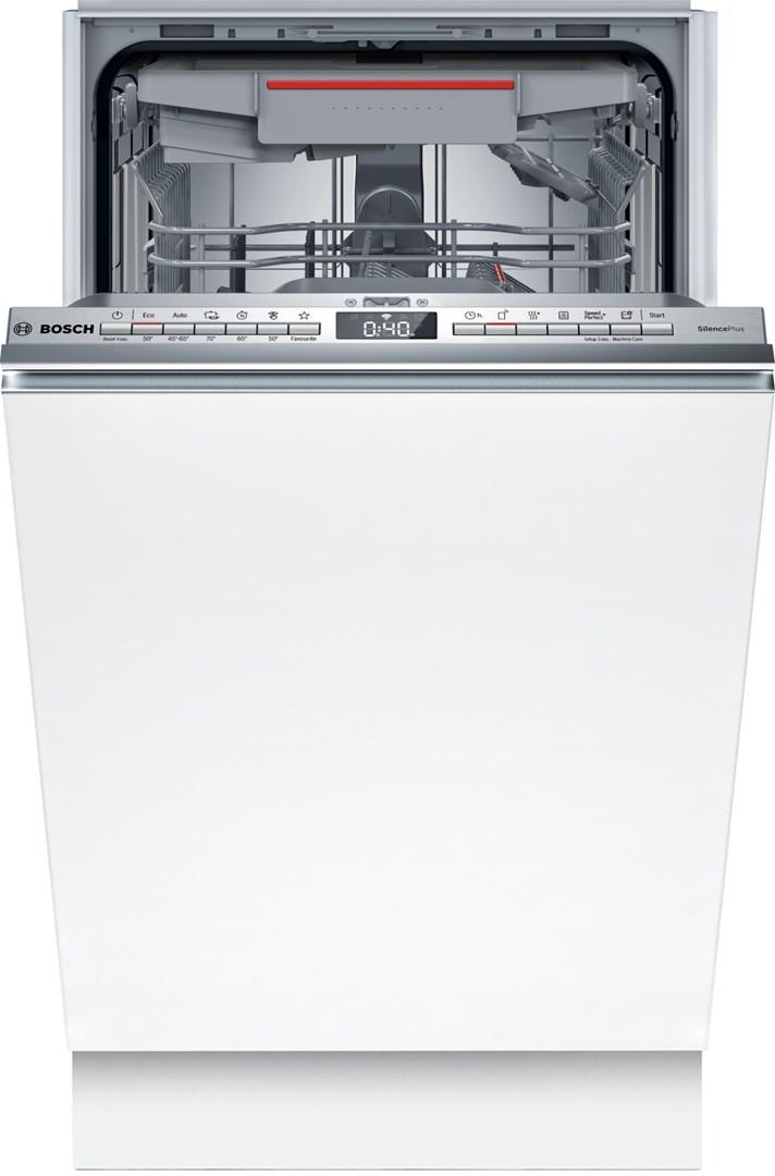 Opvaskemaskine smal 45 cm Bosch Serie 4 SPV4HMX49E, fuldintegrerbar, 10 kuverter, klasse E billede