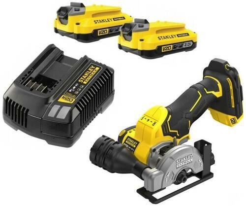 Rundsav 76 mm STANLEY brushless med 2x 2,0 Ah batterier billede