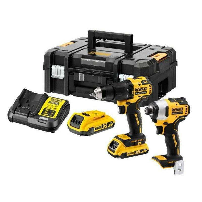 Bore-/skruemaskine sæt 18V DeWALT DCK2060L2T (DCD778 + DCF787) 2×3,0 Ah TSTAK II billede