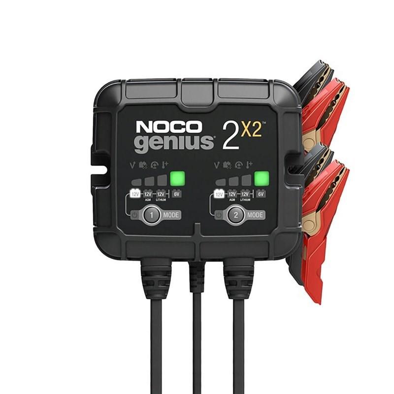 Batterioplader 12/6 V 2-bank 4A – NOCO Genius2X2 billede