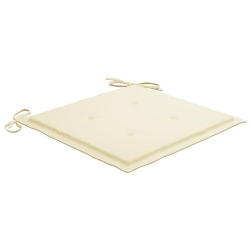 Foldbare havestole 2 stk. med hynder bambus