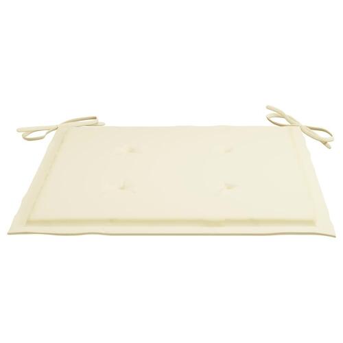 Foldbare havestole 2 stk. med hynder bambus