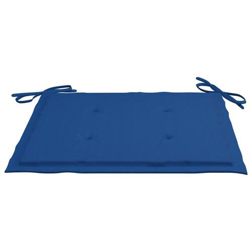 Foldbare havestole 2 stk. med hynder bambus