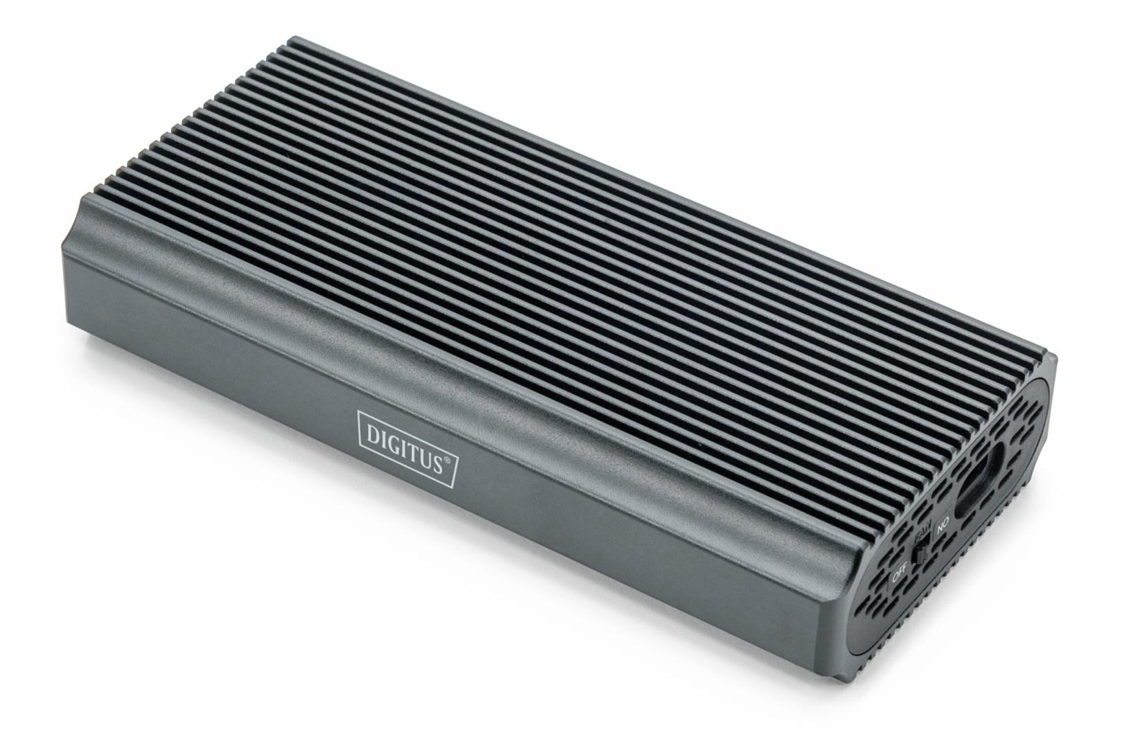 Eksternt M.2 NVMe SSD-kabinet USB 4.0 40 Gbit/s – DIGITUS, værktøjsfri, aluminium billede
