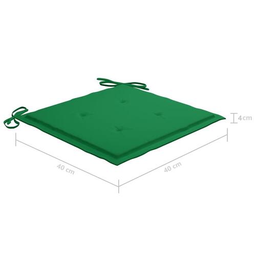 Foldbare havestole 2 stk. med hynder bambus