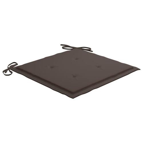 Foldbare havestole 2 stk. med hynder bambus