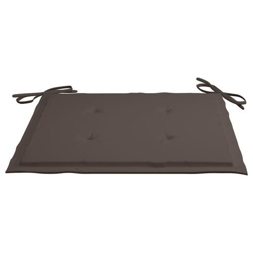 Foldbare havestole 2 stk. med hynder bambus