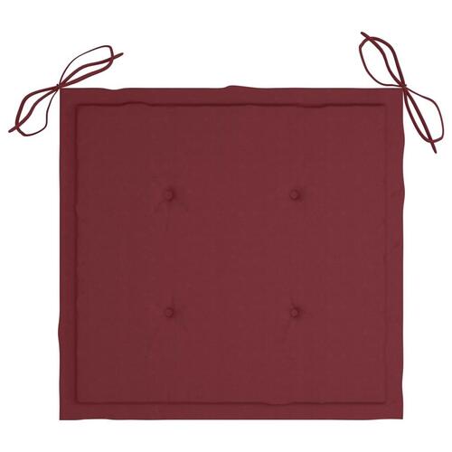 Foldbare havestole 2 stk. med hynder bambus