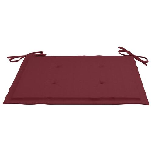 Foldbare havestole 2 stk. med hynder bambus