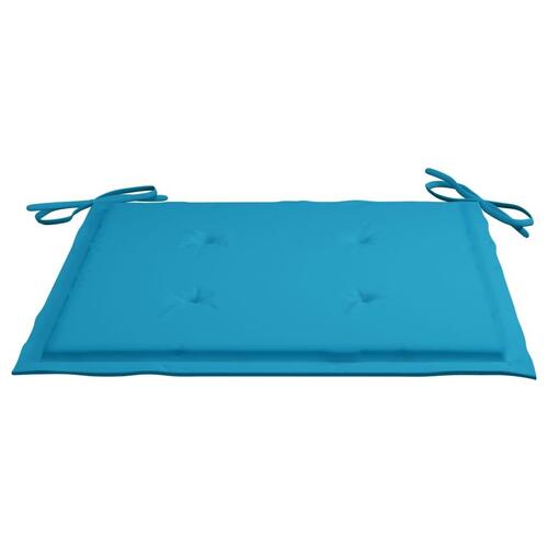 Foldbare havestole 2 stk. med hynder bambus