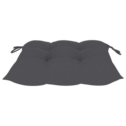 Foldbare havestole 2 stk. med hynder bambus