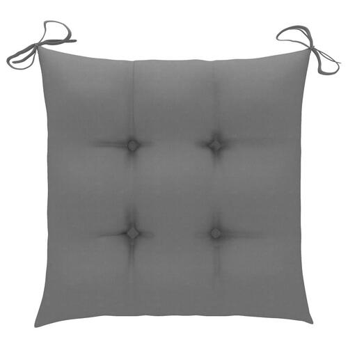 Foldbare havestole 2 stk. med hynder bambus