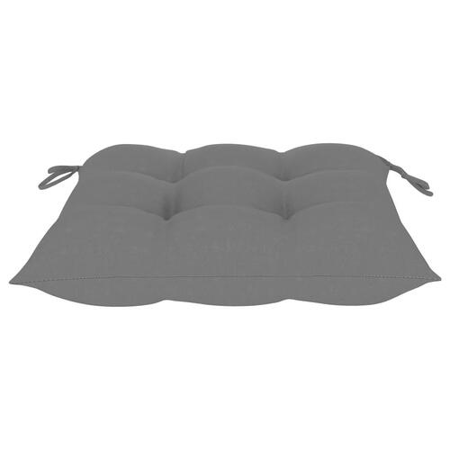 Foldbare havestole 2 stk. med hynder bambus