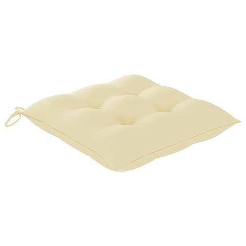 Foldbare havestole 2 stk. med hynder bambus