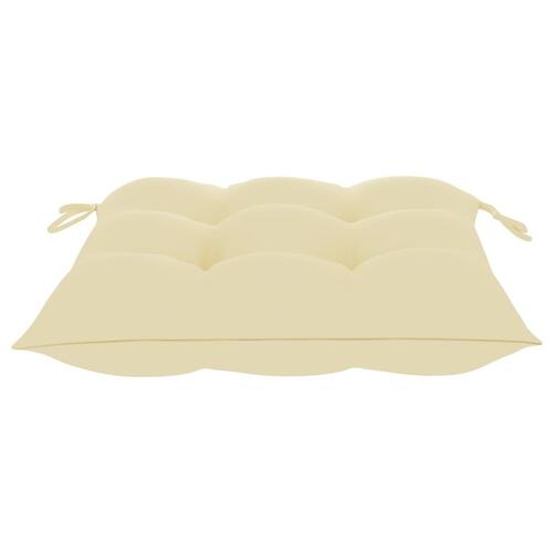 Foldbare havestole 2 stk. med hynder bambus