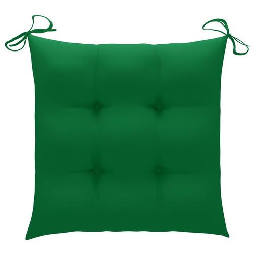 Foldbare havestole 2 stk. med hynder bambus