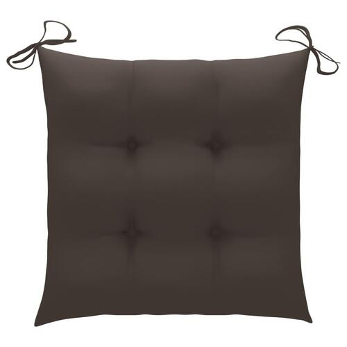 Foldbare havestole 2 stk. med hynder bambus