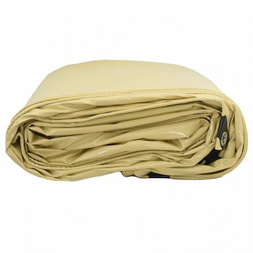 Tarpaulin 650g / m² Beige 3 x 3 m Lærred med PVC-belægning