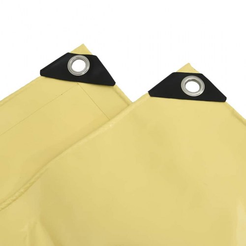 Tarpaulin 650g / m² Beige 3 x 3 m Lærred med PVC-belægning
