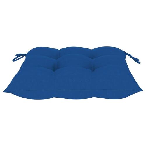 Foldbare havestole 2 stk. med hynder bambus
