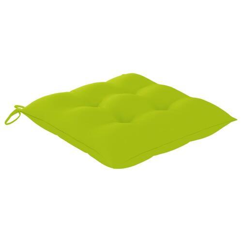 Foldbare havestole 2 stk. med hynder bambus